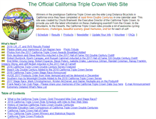 Tablet Screenshot of caltriplecrown.com